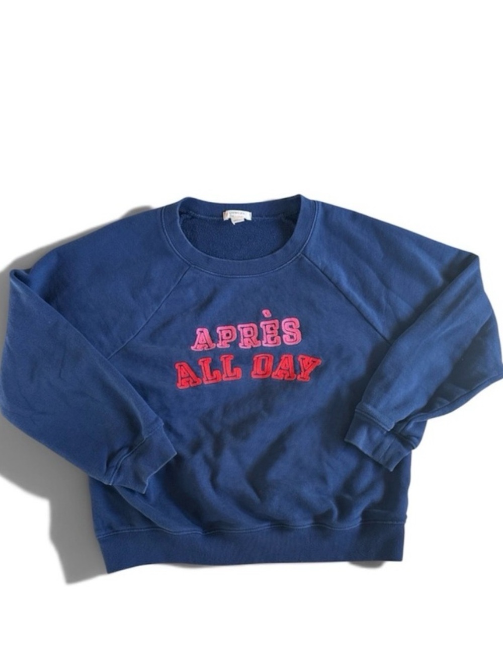 Crewcuts ‘Apres’ Sweatshirt with Red/Pink Appliqué